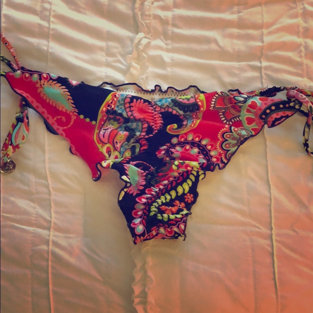 Luli Fama scrunch bottom bikini bottoms (L)